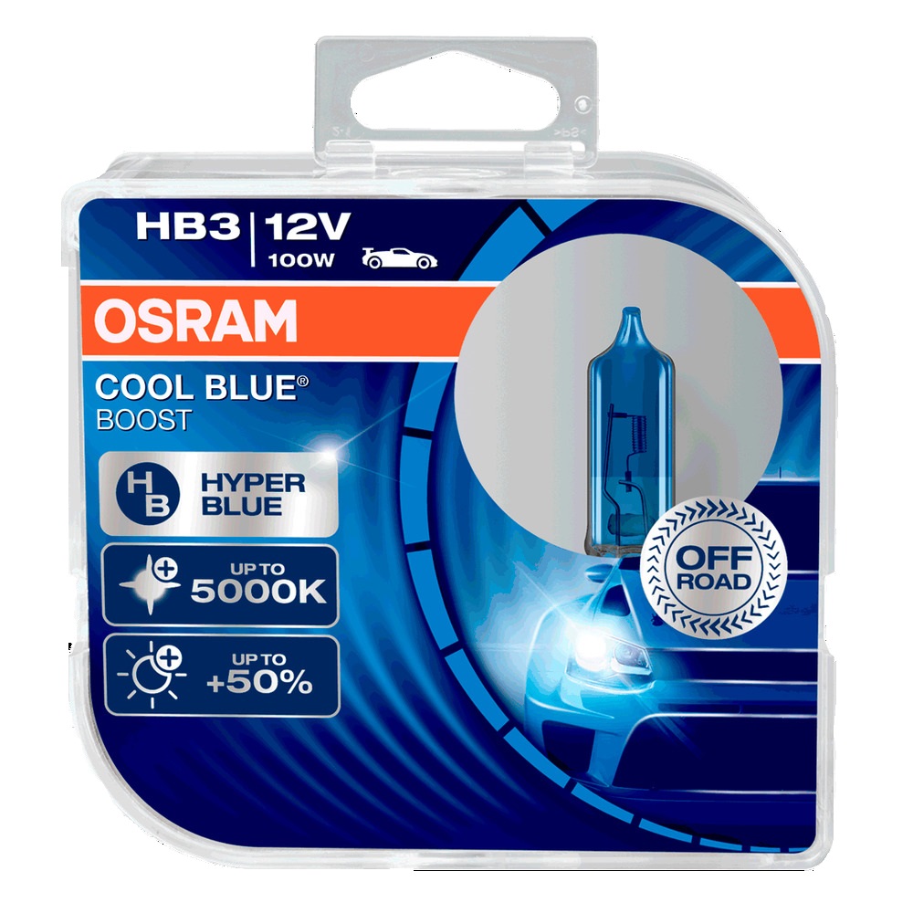  OSRAM Cool Blue Hyper Boost HB3 9005 5000k 100w 12v 69005CBB