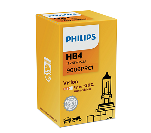  Philips Vision HB4 51w + 30% 12v 9006PRC1 