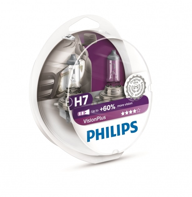  Philips Vision Plus +60% H7 3300k 55w 12v P-12972VPS2