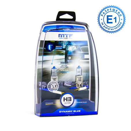  MTF Light Dynamic Blue H3 55w 12v