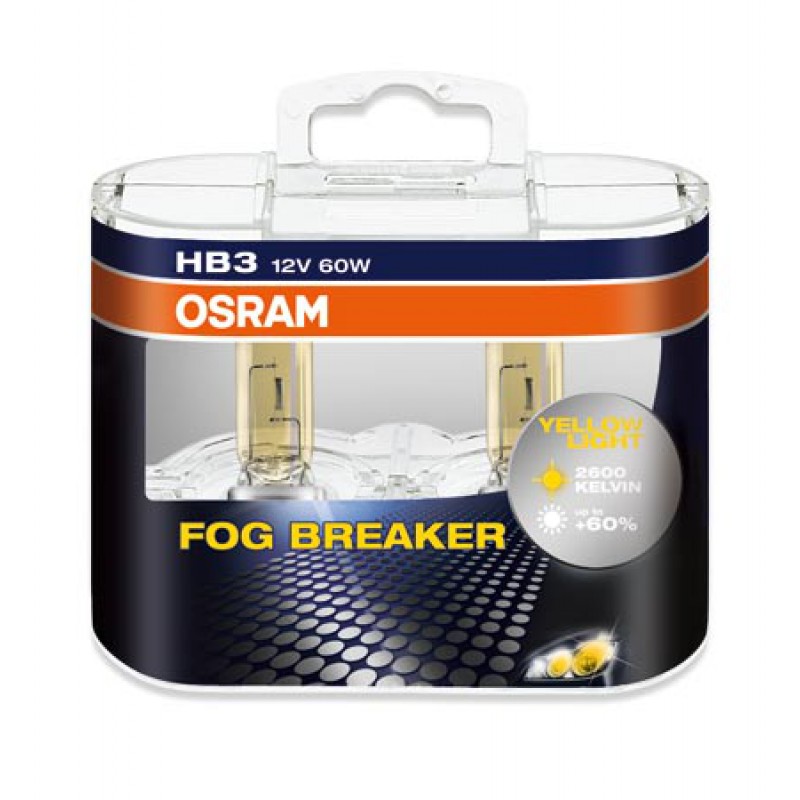  OSRAM Fog Breaker +60% HB3 9005 2600k 60w 12v 9005FBR