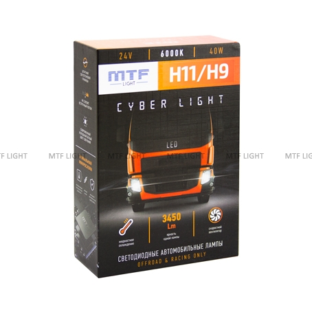   MTF Light Cyber Light H11/H9 6000K 40w 24v