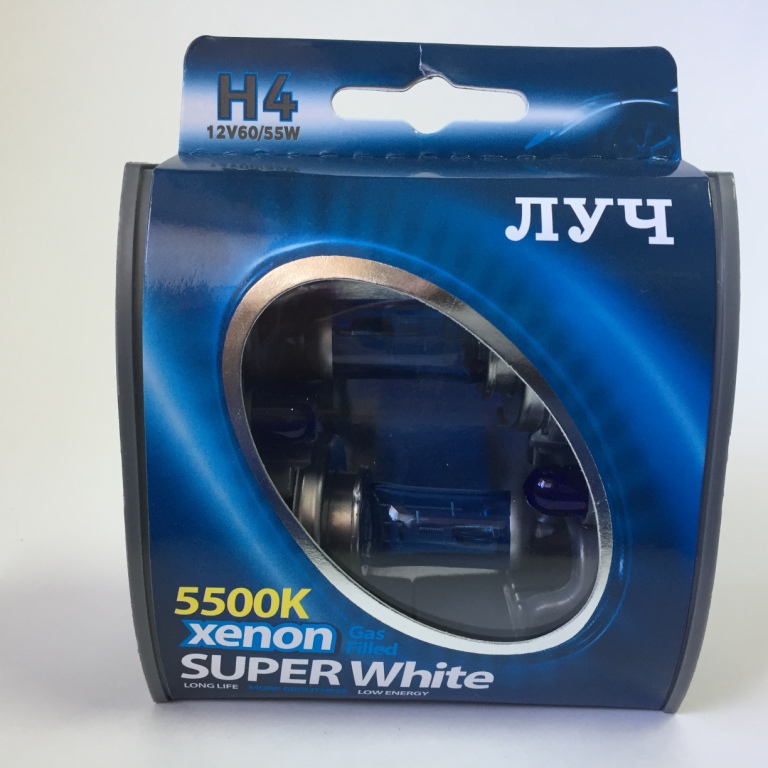   SUPER White H4 5500k 60/55w 12v