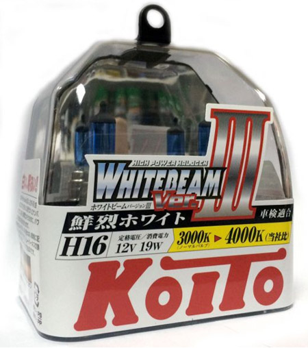  KOITO WhiteBeam H16 4000k 19w 12v P0749W
