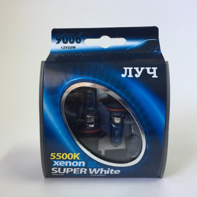 Автолампа Луч SUPER White HВ4 9006 5500k 55w 12v