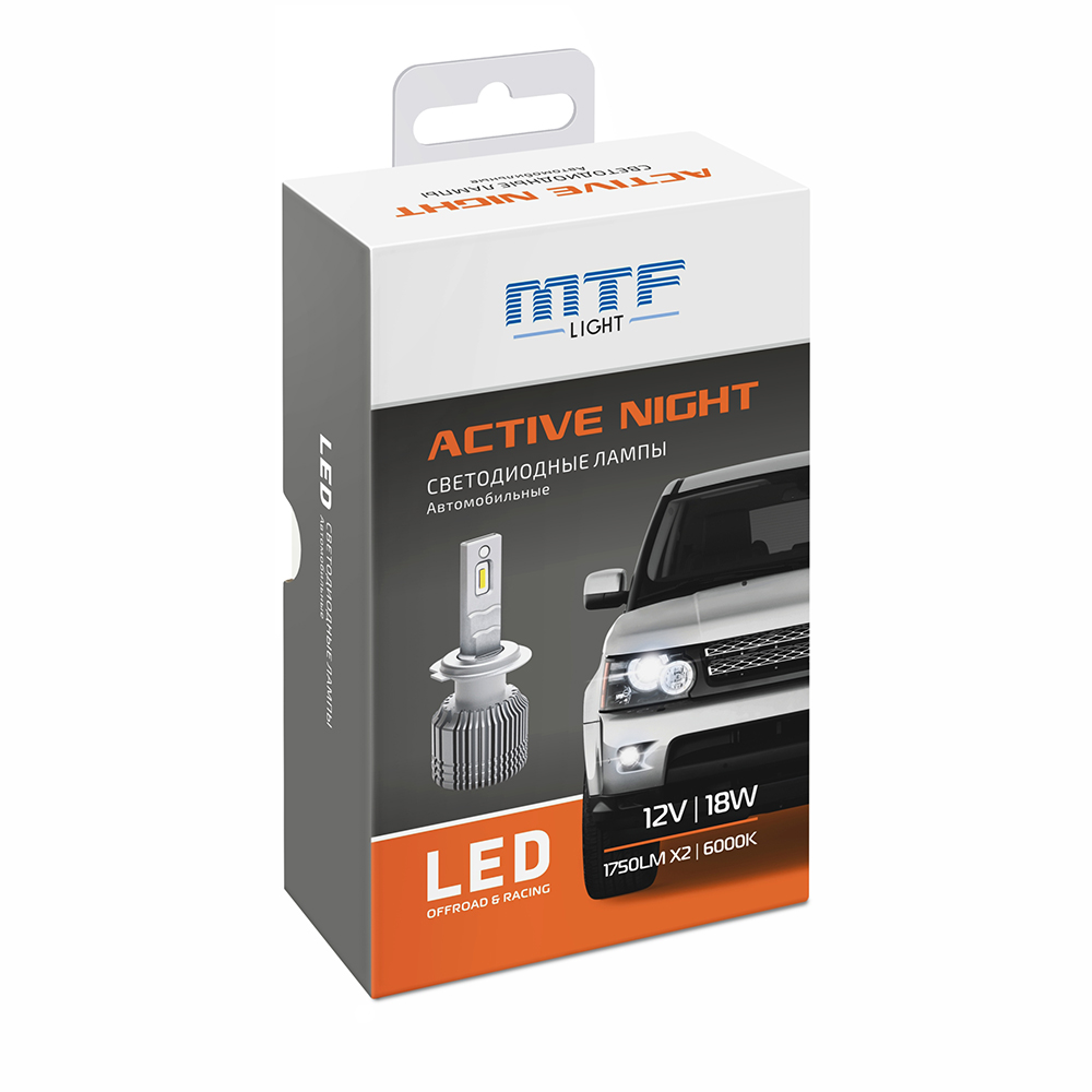   MTF Light ACTIVE NIGHT H4, 6000K 18w 12v