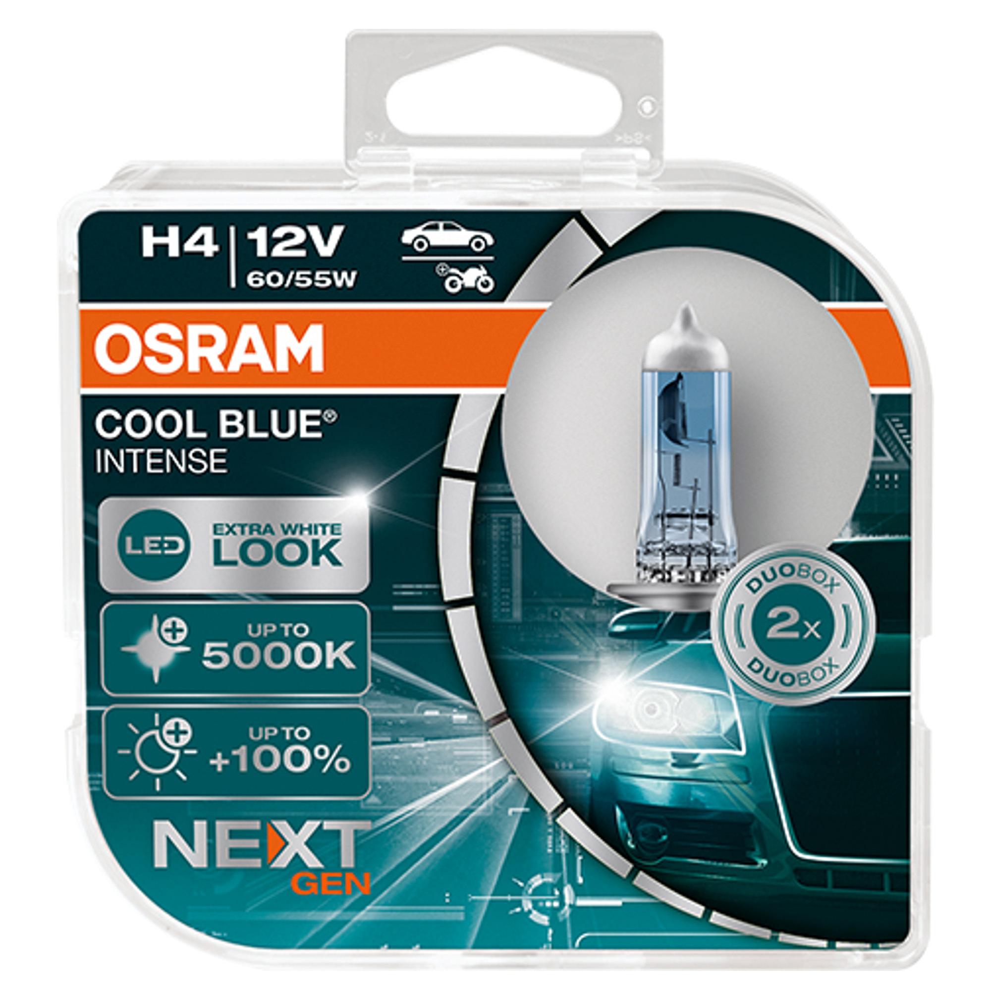 OSRAM H4 60/55w 5000k +100% COOL BLUE INTENSE (NEXT GEN)