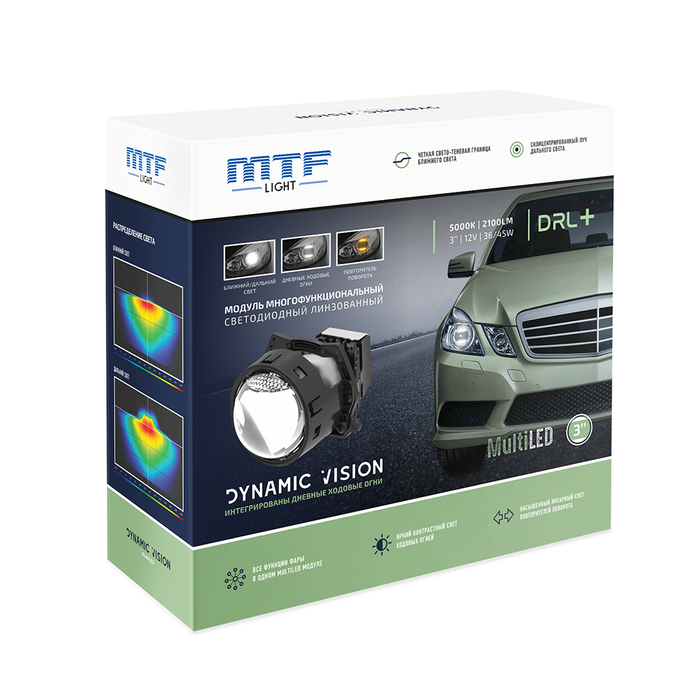   /   MTF LIGHT Bi-LED DYNAMIC VISION MULTILED 3'' 5000K 45W 12V
