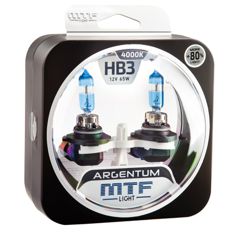 Автолампа MTF Light ARGENTUM +80% HB3 (9005) 65w 12v