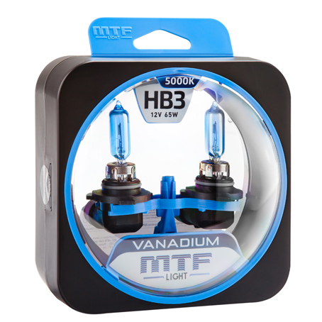 Автолампа MTF Light VANADIUM HB3 (9005) 5000k 65w 12v